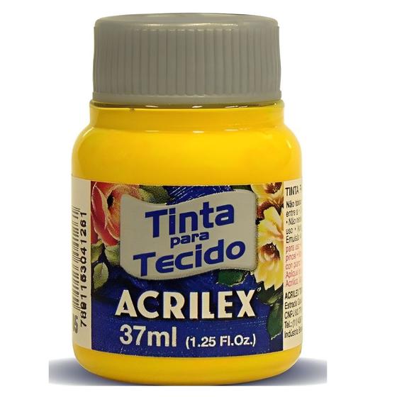 Imagem de Tinta Tecido Acrilex 505 Amarelo Ouro 37ml