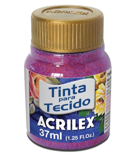 Imagem de Tinta Tecido Glitter 205 37ML Vermelho Acrilex