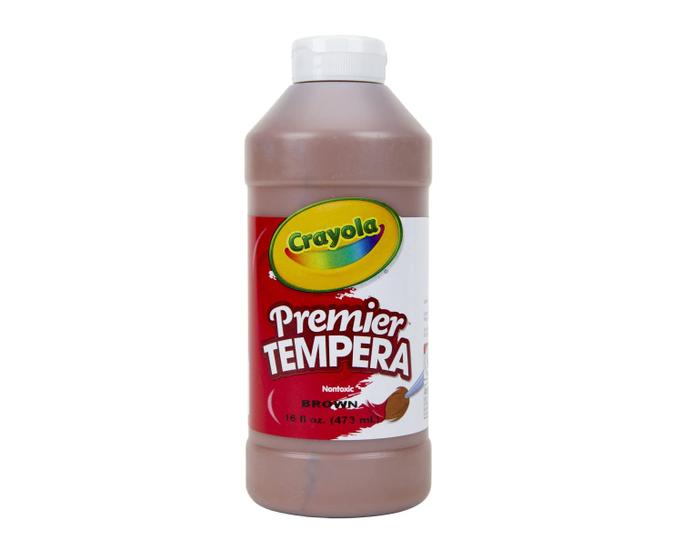 Imagem de Tinta Tempera Crayola Premier Brown 473 ml para crianças não tóxica