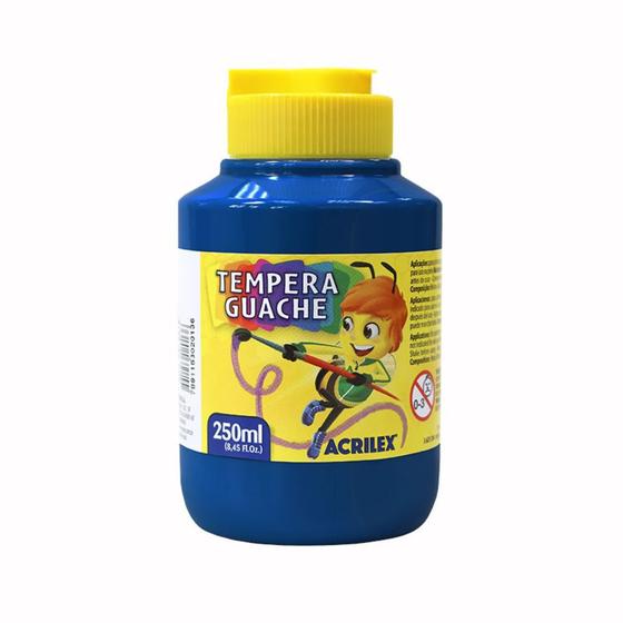 Imagem de Tinta Tempera Guache Acrilex 250ml Azul Turquesa