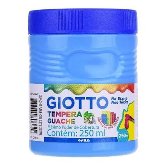 Imagem de Tinta Tempera Guache ul Celeste 250Ml - Giotto