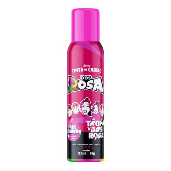 Imagem de Tinta Temporária Spray Rosa Dos Rosa Da Emilly Vick Para Cabelos