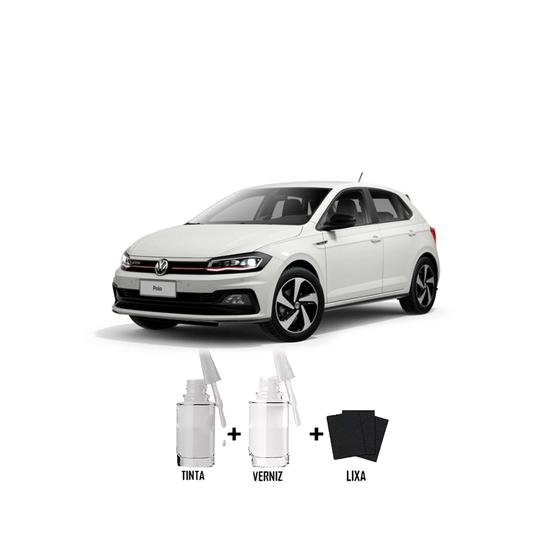 Tinta Tira Risco Automotivo Branco Cristal VW + Verniz 15ml Menor preço em Tinta Tira Risco Automotivo Branco Cristal VW + Verniz 15ml
