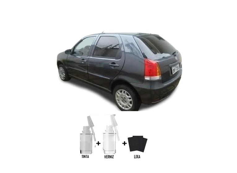 Imagem de Tinta Tira Risco Automotivo Cinza Orione Fiat + Verniz 15ml