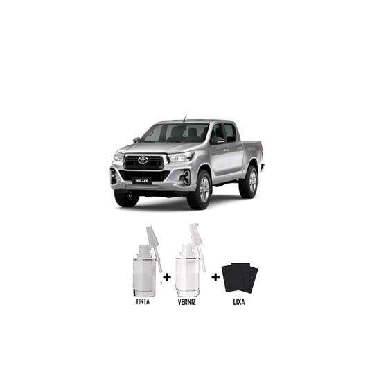 Tinta Tira Risco Automotivo Prata Nevoa - 1D6 Toyota + Verniz 15ml Menor preço em Tinta Tira Risco Automotivo Prata Nevoa - 1D6 Toyota + Verniz 15ml