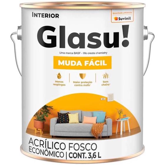 Imagem de Tinta Trevo Da Sorte Muda Fácil Econômica Glasu 3,6L