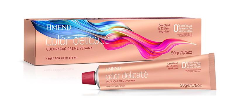 Imagem de TINTA VEGANA AMEND COLOR DELICATE 6.0 Louro Escuro