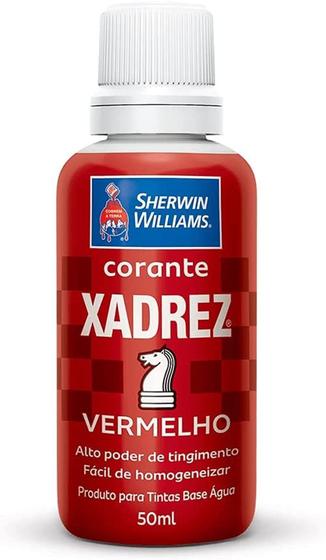 Imagem de Tinta Xadrez Bisgana Vermelho 50ml - SHERWIN WILLIAMS