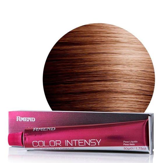 Imagem de Tintura Amend Color Intensy Louro Médio Marrom 7.7 - 50g