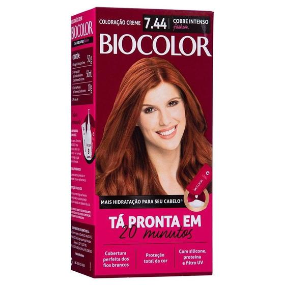 Imagem de Tintura Biocolor Creme Mini 7.44 Cobre Intenso