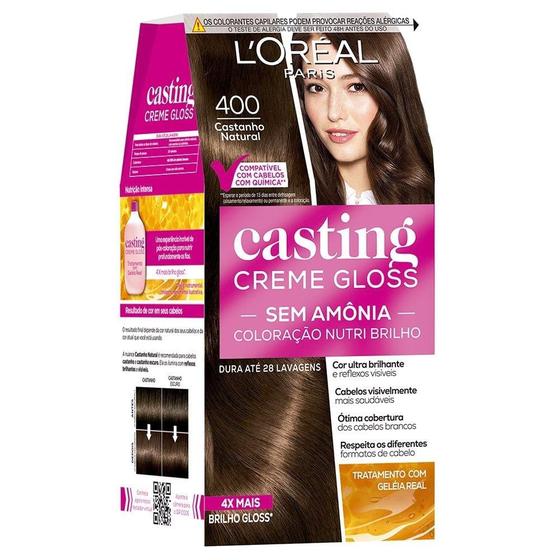 Imagem de Tintura Casting Creme Gloss 400 Castanho Natural - L'oréal