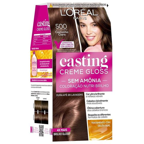 Imagem de Tintura Casting Creme Gloss 500 Castanho Claro