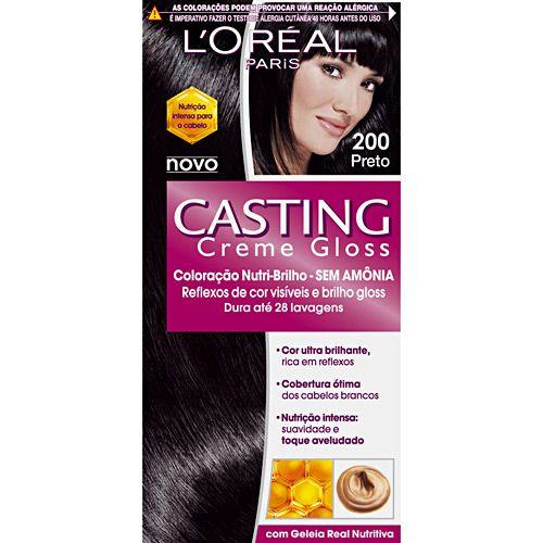 Imagem de Tintura casting creme gloss - cor 200 preto 1 unidade