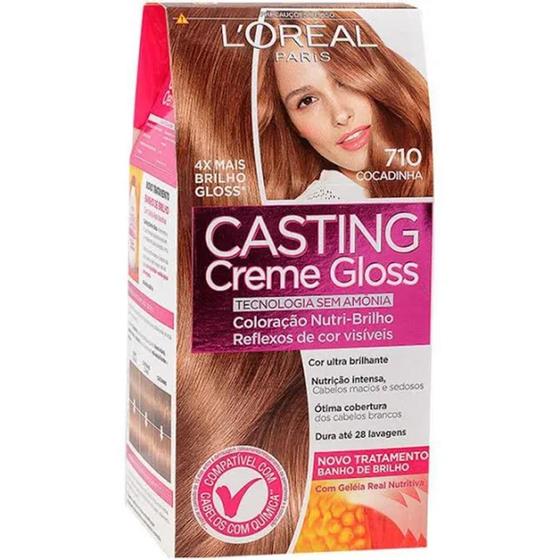 Tintura Casting Creme Gloss Loréal Paris 710 Cocadinha L'Oréal