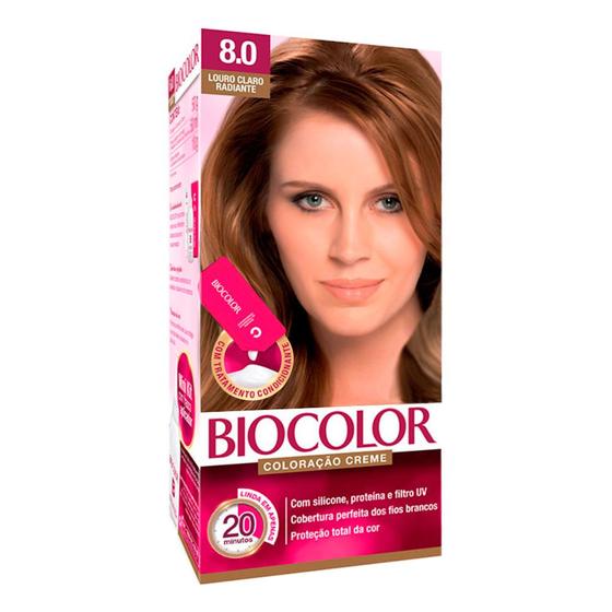 Tintura Creme Biocolor Louro Claro Radiante 8.0 Mini Kit Menor preço em Tintura Creme Biocolor Louro Claro Radiante 8.0 Mini Kit