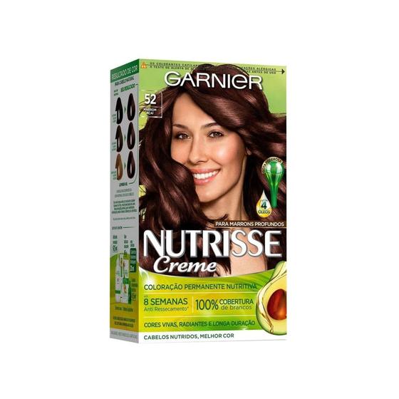 Imagem de Tintura Creme Garnier Nutrisse 5.2 Marrom Acai