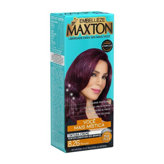 Imagem de Tintura Creme Maxton Marsala 8.26