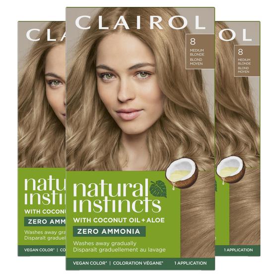 Imagem de Tintura de Cabelo Clairol Natural Instincts Demi-Permanente - Loira Média 8