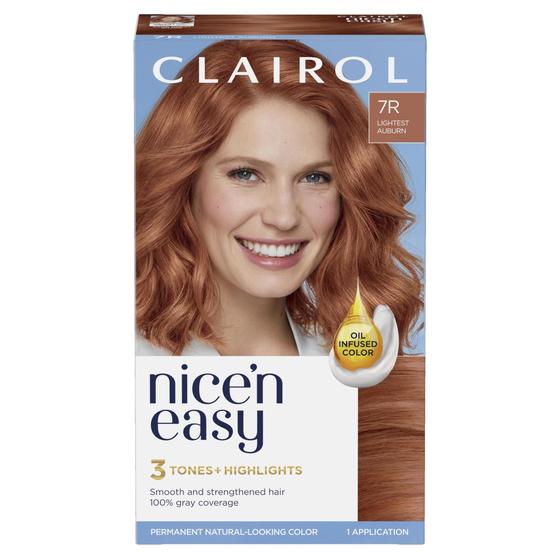 Imagem de Tintura de Cabelo Clairol Nice'n Easy 7R - Louro Auburn Claro