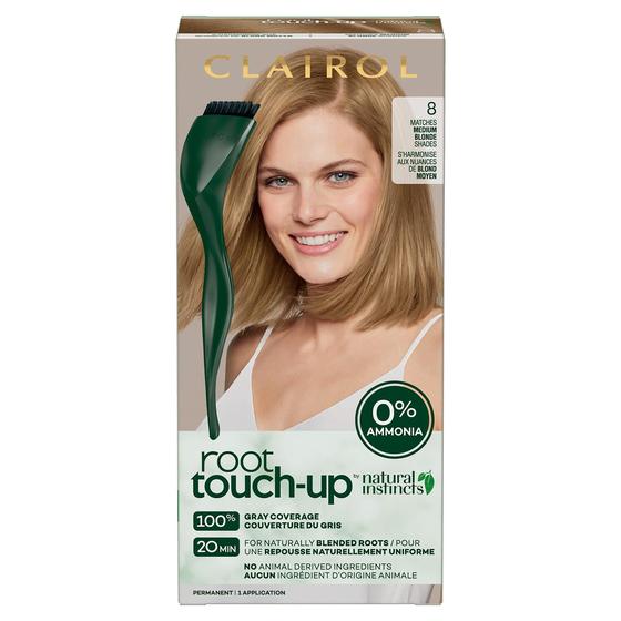 Imagem de Tintura de cabelo Clairol Root Touch-Up Natural Instincts 8 Medium Blonde