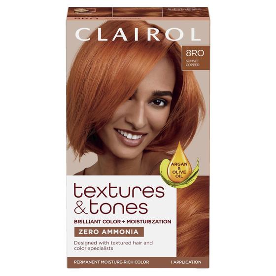 Imagem de Tintura de cabelo Clairol Textures & Tones 8RO Sunset Copper Pacote 1