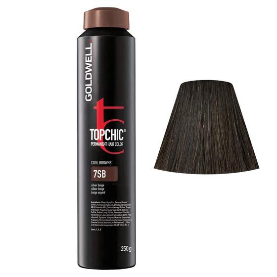 Imagem de Tintura de cabelo Goldwell Topchic, 7sb, bege prateado, 8,6 