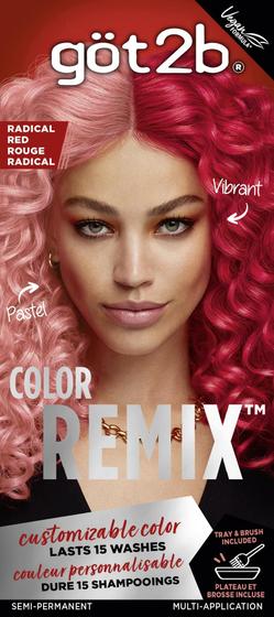 Imagem de Tintura de Cabelo Got2b Color Remix Semipermanente 092 Radical Red