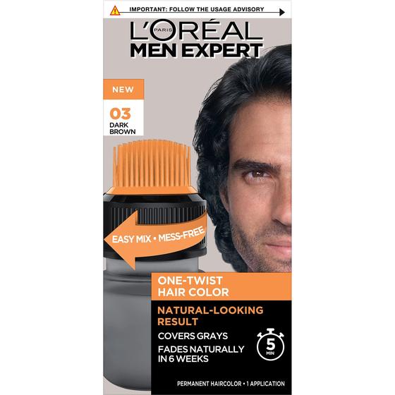 Imagem de Tintura de cabelo L'Oréal Paris Men Expert Castanho Escuro 03 1 Kit