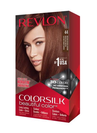 Imagem de Tintura de cabelo Revlon Colorsilk Beautiful Color 44, avermelhada média