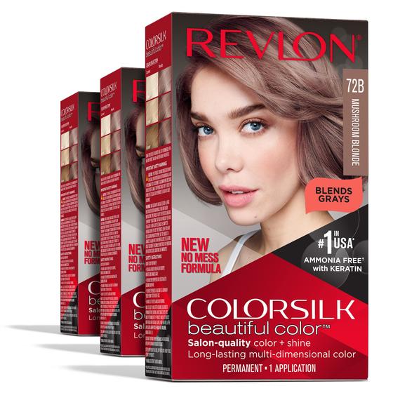 Imagem de Tintura de cabelo Revlon Colorsilk Permanent Blonde, capa 100% cinza