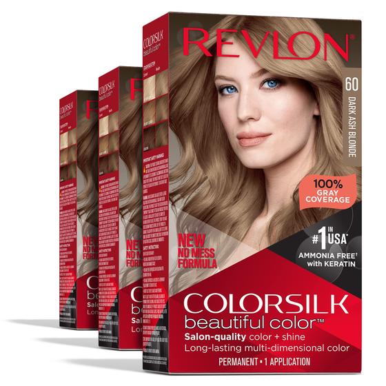 Imagem de Tintura de cabelo Revlon Colorsilk Permanent Blonde, capa 100% cinza