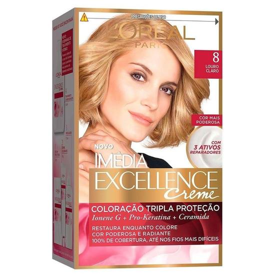 Imagem de Tintura Imédia Excellence 8 Louro Claro 47g