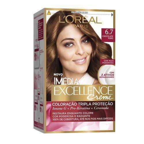 Imagem de Tintura Imédia Excellence Creme L'Oréal 6.7 Chocolate Puro
