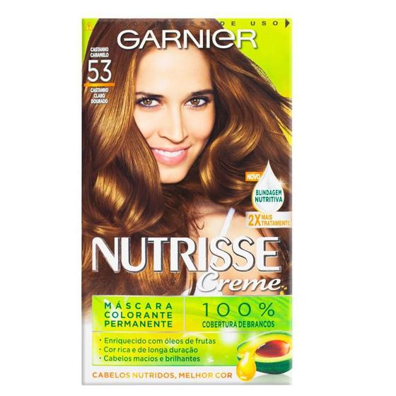 Imagem de Tintura Nutrisse Castanho Claro Dourado 53 Garnier