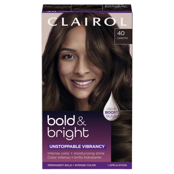 Imagem de Tintura para cabelo Clairol Bold & Bright Permanent 40 Cafecito Color