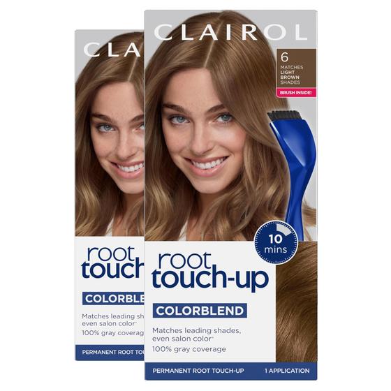 Imagem de Tintura para cabelo Clairol Root Touch-Up da Nice'n Easy 6 Light Brown