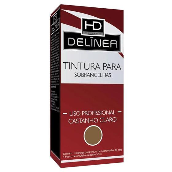 Imagem de Tintura Para Sobrancelhas E Barba Delinea Castanho Claro