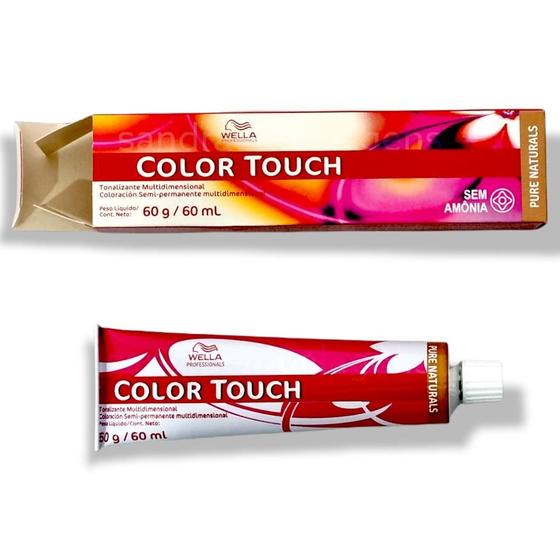 Imagem de Tintura Wella Professionals  Color Touch Pure Naturals Tom 5/3 Castanho Claro Natural Dourado