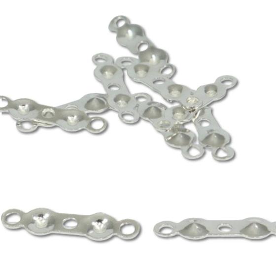 Imagem de Tip Terminal Argola Dupla Montagem Colar Pulseira Prata 925