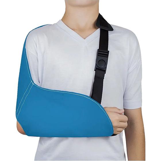 Imagem de Tipoia Estabilizadora Estofada Velpeau Mercur - Com Orifício - Azul Claro - PP