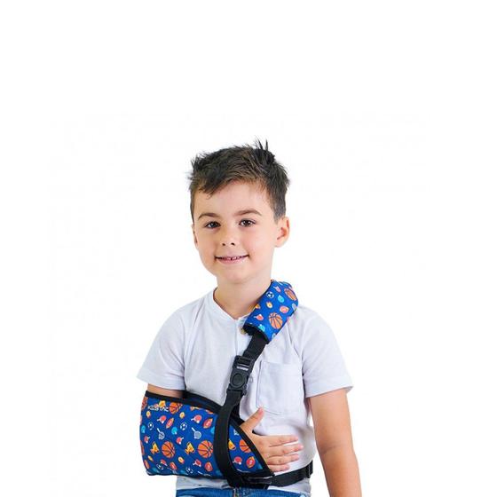 Imagem de Tipoia Ortopédica Infantil Bilateral Azul KSN058 - Kestal