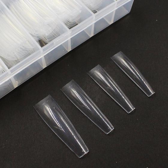 Imagem de Tips bailarina com curvatura c transparente 240un caixa