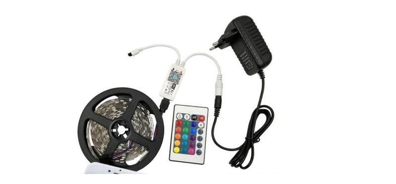 Imagem de Tira De Luz De Led Fita Flexivel Rgb 5050 Waterproof Ip20