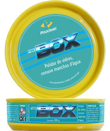 Imagem de Tira Mancha Vidro Box Banheiro Pek Box Dagua Pisoclean 300g