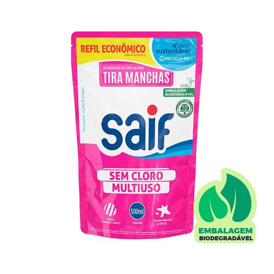 Imagem de Tira Manchas Sem Cloro Multiuso Sachê 500ml Saif
