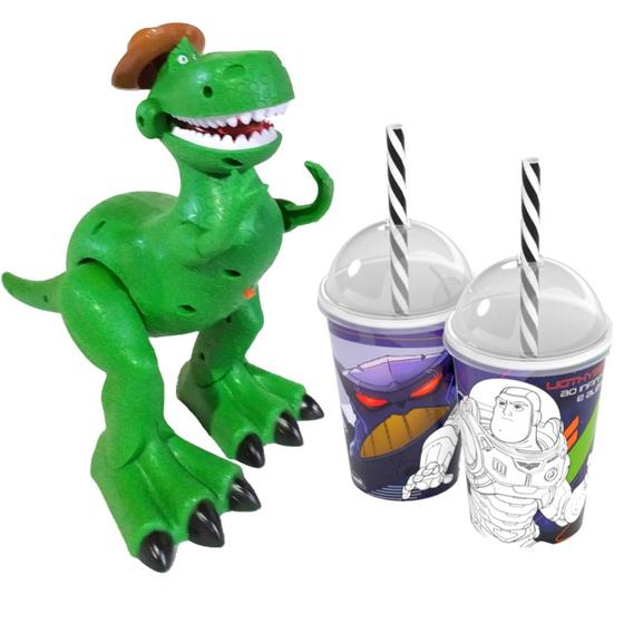 Imagem de Tiranossauro Dino Rex que Anda com Música + Copo Toy Story para Colorir