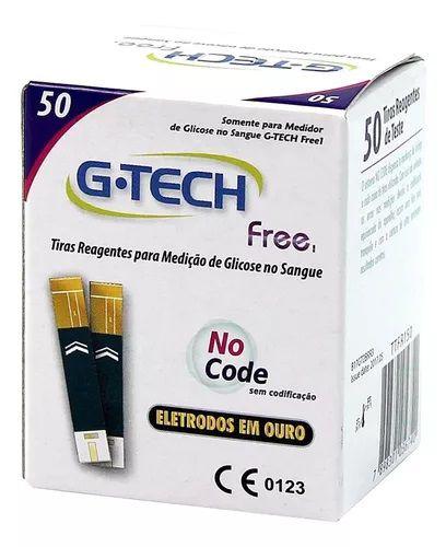 Imagem de Tiras De Glicemia Free Com 50 Tiras Reagentes - G-Tech