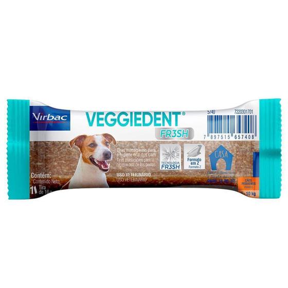 Imagem de Tiras Mastigaveis Veggie Dent Fresh 16g - Virbac