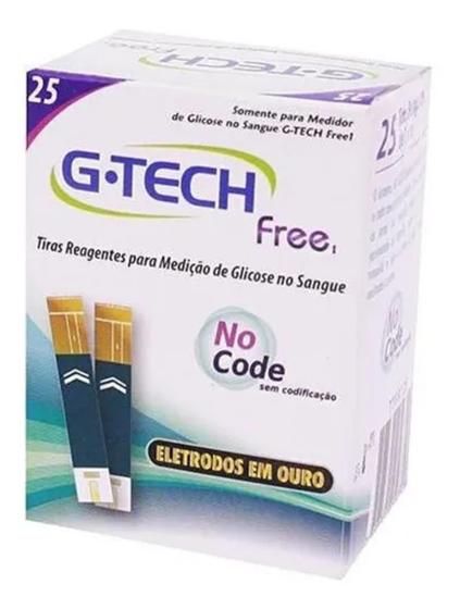 Tiras Reagente Para Medição De Glicose G-tech Free 1 C/25 Un Menor preço em Tiras Reagente Para Medição De Glicose G-tech Free 1 C/25 Un
