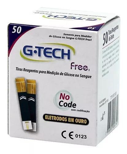 Imagem de Tiras Reagentes G-Tech Free Embalagem com 50 unidades - GTECH